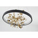Canada LED 24 inch Sand Black Chandelier Ceiling Light